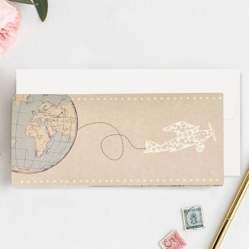 Invitatie de Nunta Calatorie in Jurul Lumii cu Avionul 39704