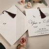 Invitatie de Nunta Eleganta cu Ciucuras 52559