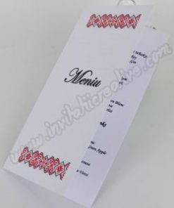 Alternative view of Meniu Rustic cu Motiv Traditional rosu