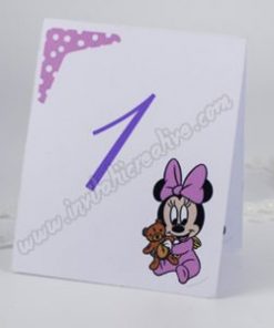 Alternative view of Numar de Masa Botez Minnie Mouse