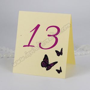 Numar de Masa Fluturi roz - imagine 2