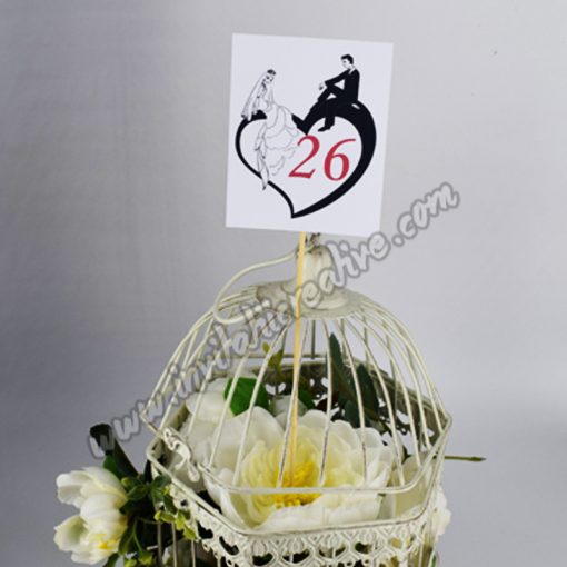 Numar de Masa Nunta Miri pe o inima