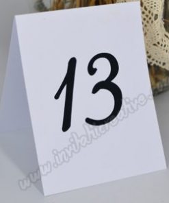 Alternative view of Numar de masa simplu alb