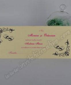 Alternative view of Plic de Bani Botez Elegant Ivoire cu Botosei