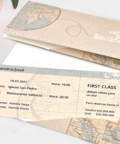 Alternative view of Invitatie de Nunta Calatorie in Jurul Lumii cu Avionul 39704