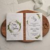 Invitatie de nunta florala 9182