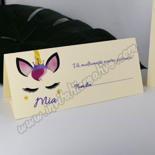 Plic de bani botez deosebit Unicorn