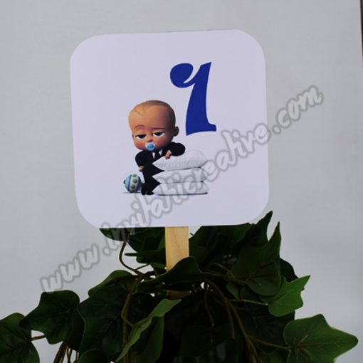 Numar de Masa Paleta Botez Boss Baby