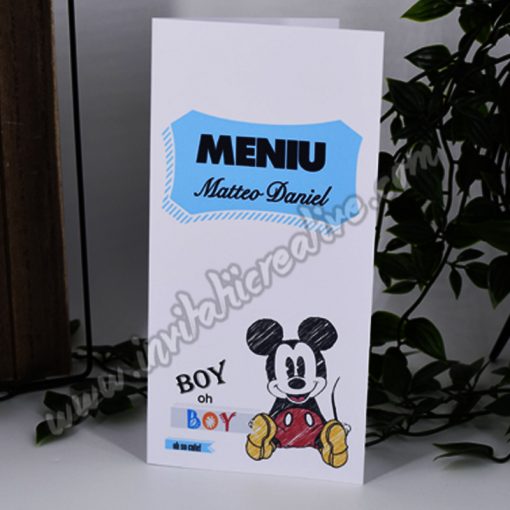 Meniu Botez Haios cu Mickey Mouse