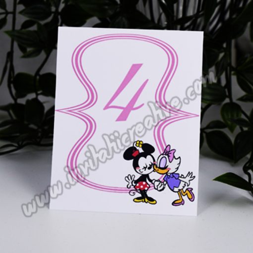 Numar de Masa Haios cu Minnie Mouse si Daisy Duck