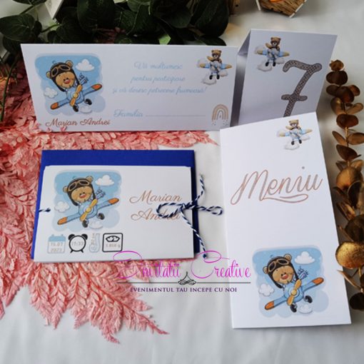 Alternative view of Invitatie de Botez Haioasa cu Ursuleti Aviatori