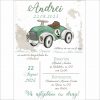 Invitatie Botez Digitala Masinuta Curse Verde