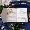 Invitatie de Nunta Eleganta cu Motiv Floral Acuarela (1)