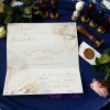 Invitatie de Nunta Moderna cu Motif Floral Grafic si Pecete (2)