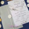 Invitatie de Nunta cu Calc si Pecete Motiv Watercolor Flori si Crengute (2)