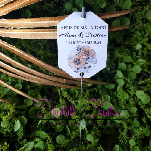 Artificii Elegante Dans-Tort cu Flori de Mac