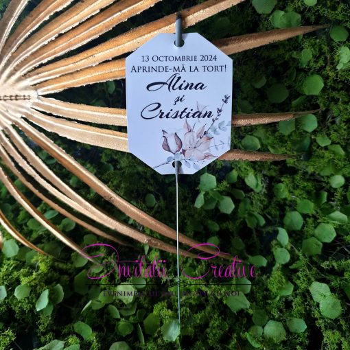 Artificii de Mana Dans-Tort Elegante cu Motiv floral Bumbac