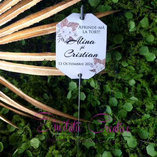 Artificii de Mana Dans-Tort Elegante cu Motiv floral Deosebit