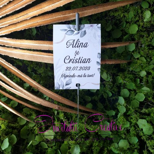 Artificii de Mana Dans-Tort Motiv Watercolor Elegant