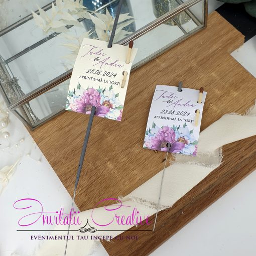 Artificii Mana Sparkles 28 cm Model Elegant Bujori Mov