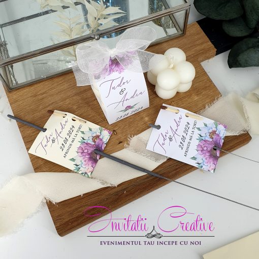 Alternative view of Artificii Mana Sparkles 28 cm Model Elegant Bujori Mov