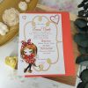Invitatie pentru botez cu tematica Minnie Mouse fetita