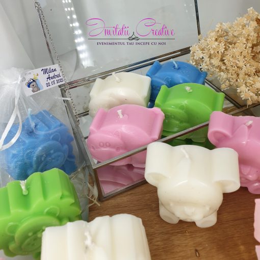 Alternative view of Marturie Botez Lumanare Parfumata Animalute Jungle in Saculet