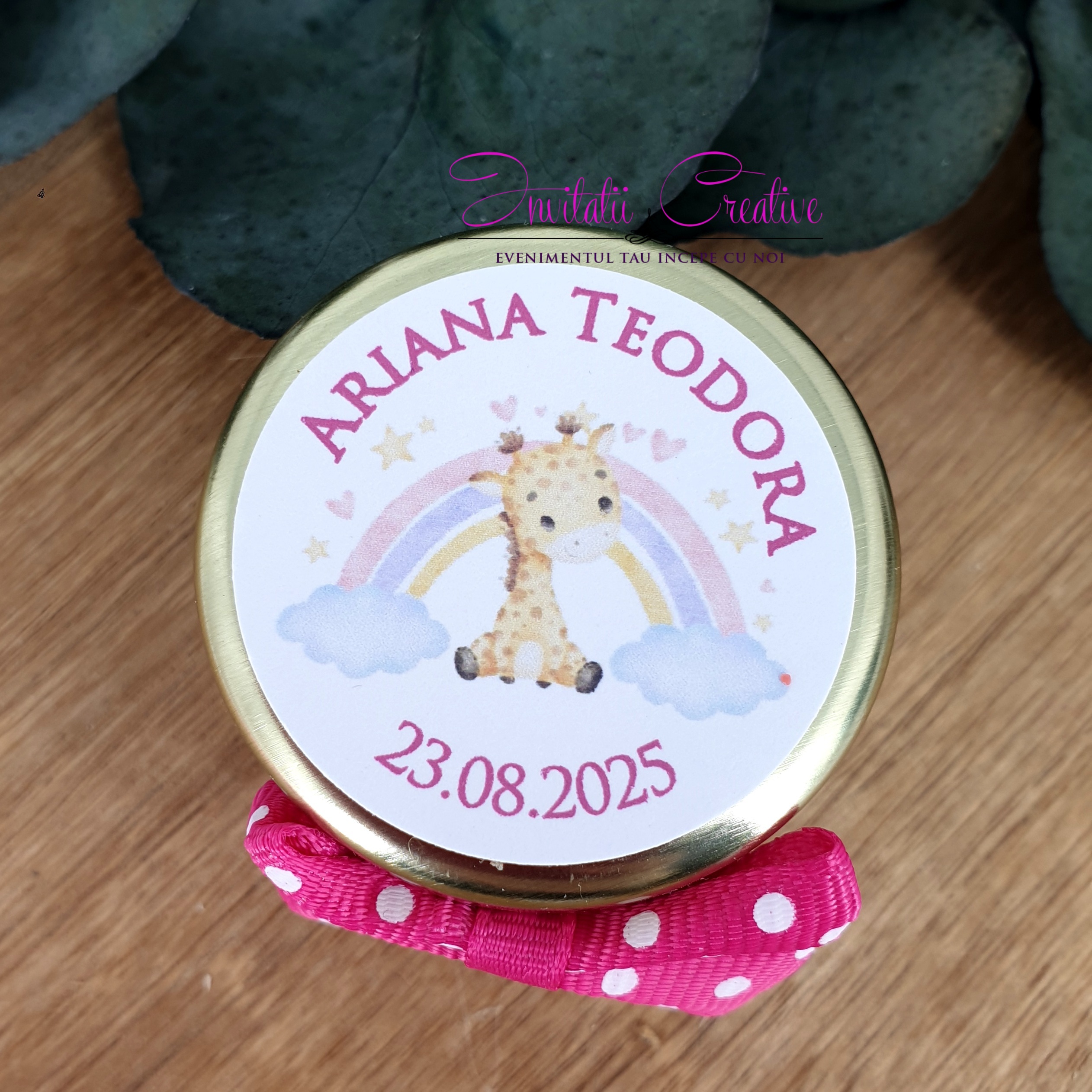 Marturie Lumanare Parfumata 45ml Eleganta cu Papion - imagine 3