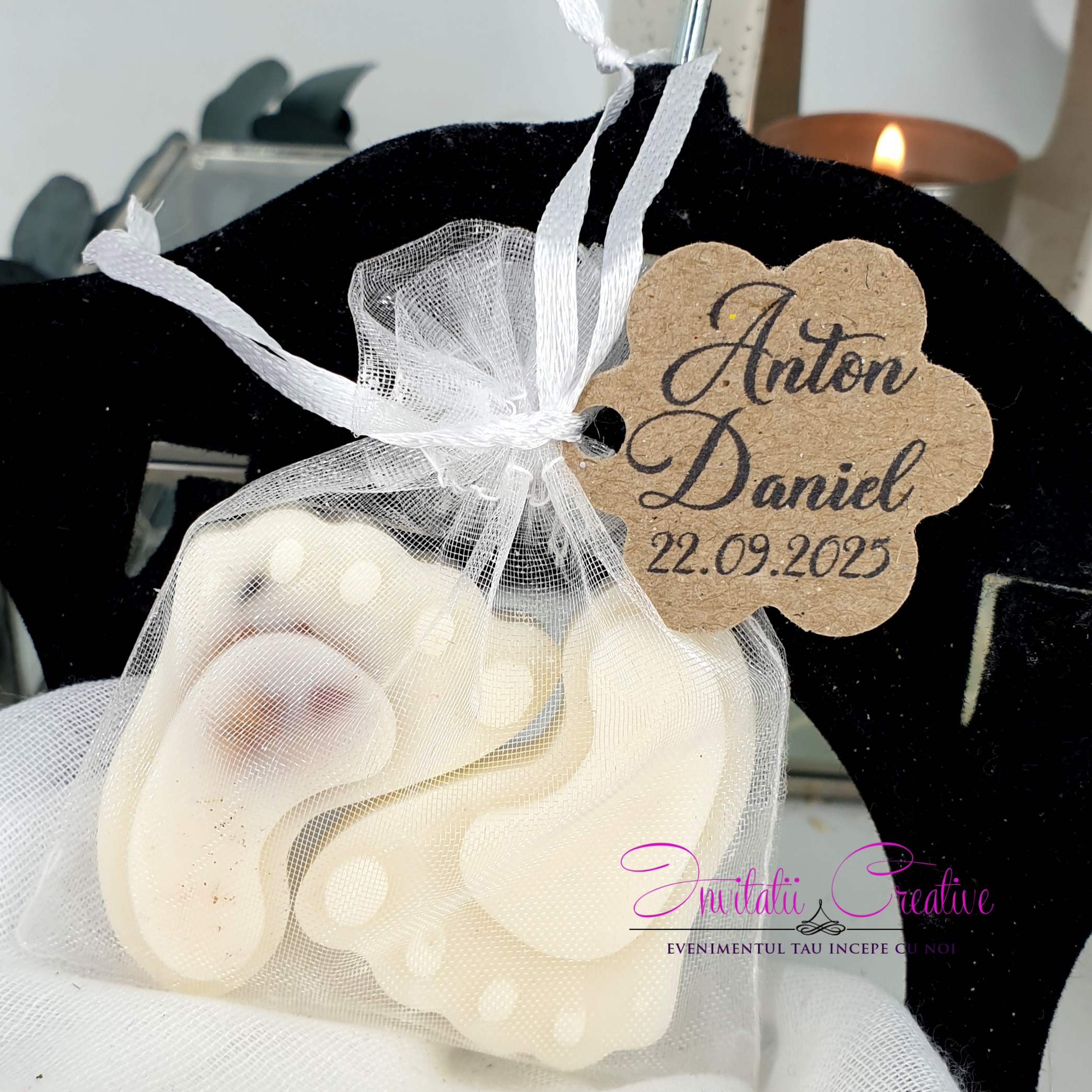 Marturie Botez Lumanare Melts Parfumata Picioruse - imagine 3