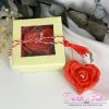 Martisor deosebit cu lumanare trandafir inima