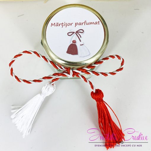 Martisor lumanare parfumata din ceara naturala de soia 1