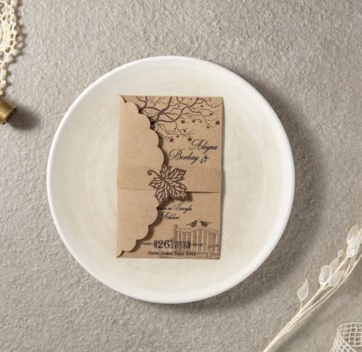 Invitatie de Nunta Toamna Kraft 7051 Fen 25