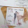 Invitatii nunta si botez fetita boho chic