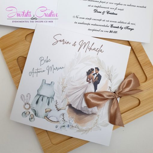 Invitatii nunta si botez pentru baiat