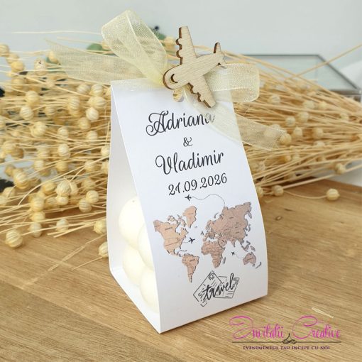 Alternative view of Marturie Travel Lumanare Bubble mica cu Avion