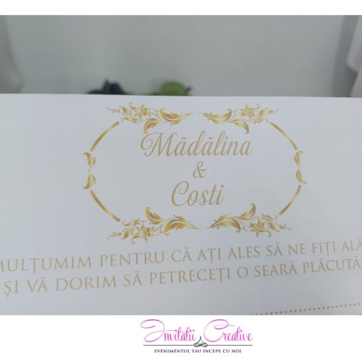 Alternative view of Plic de bani Nunta cu Design Auriu Elegant