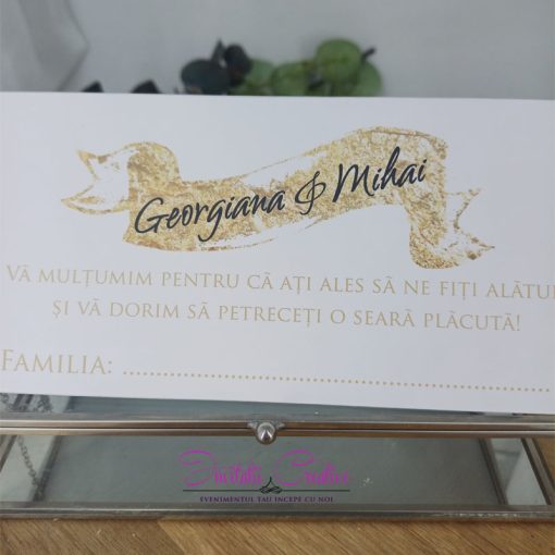 Alternative view of Plic de bani Nunta cu Design Elegant Gold