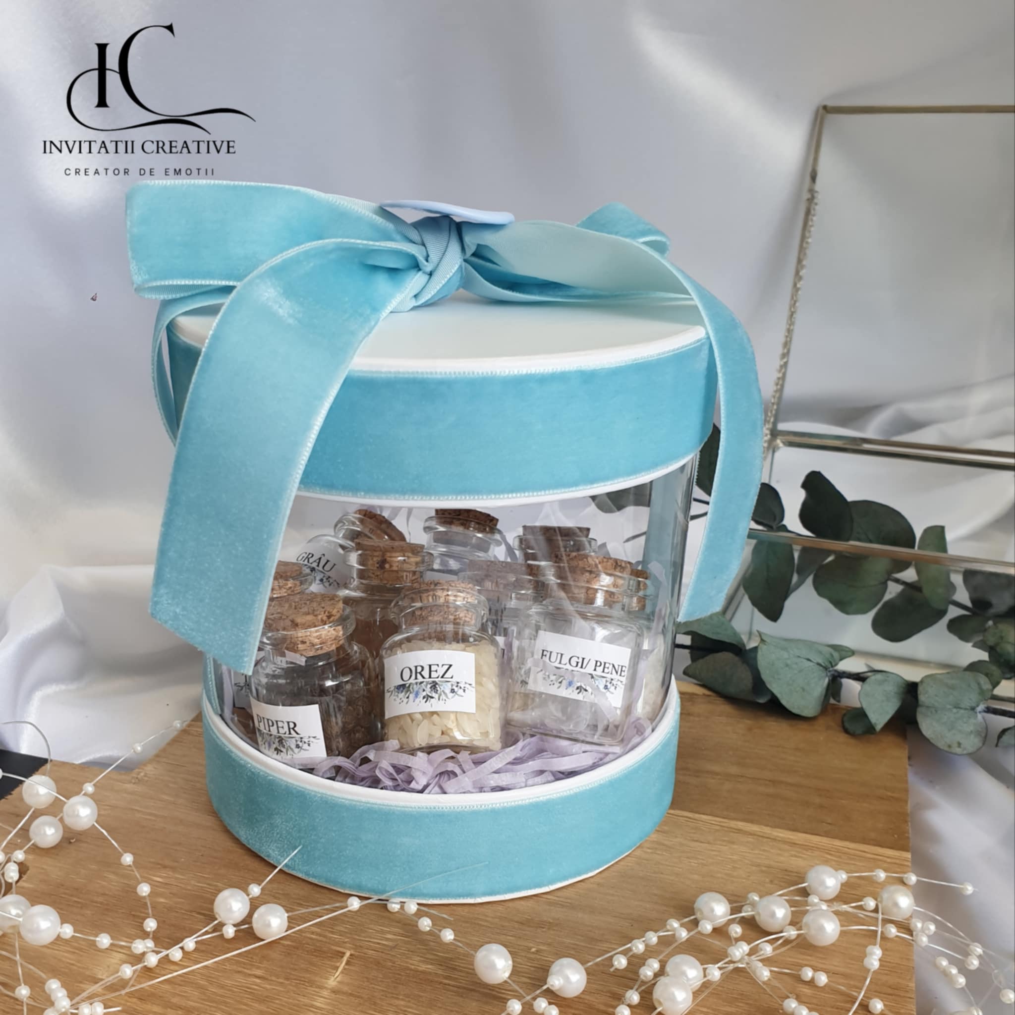 Set Mirodenii Baita de a doua zi cu Nasii in Cutie Catifea333