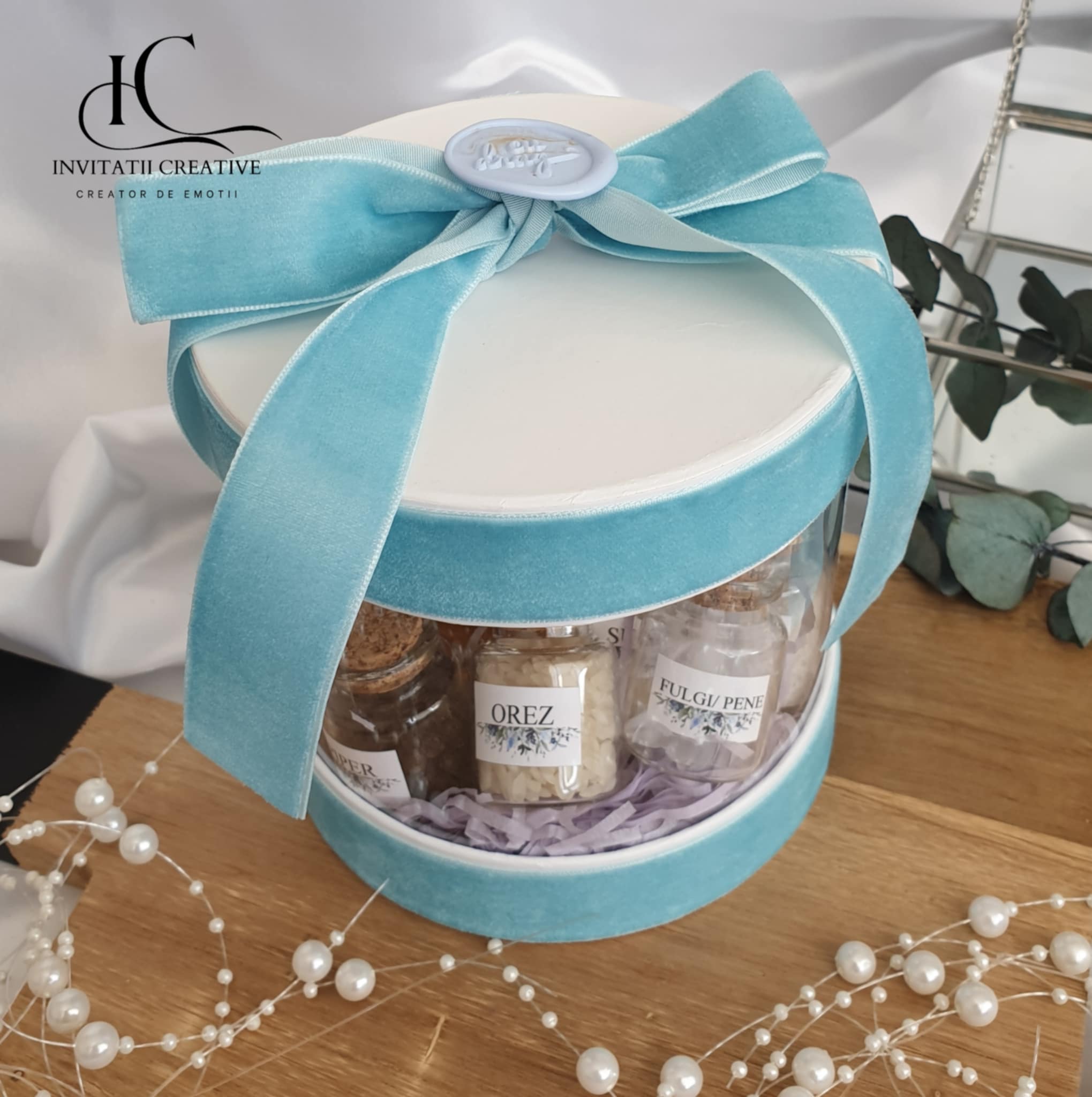 Set Mirodenii Baita de a doua zi cu Nasii in Cutie Catifea335