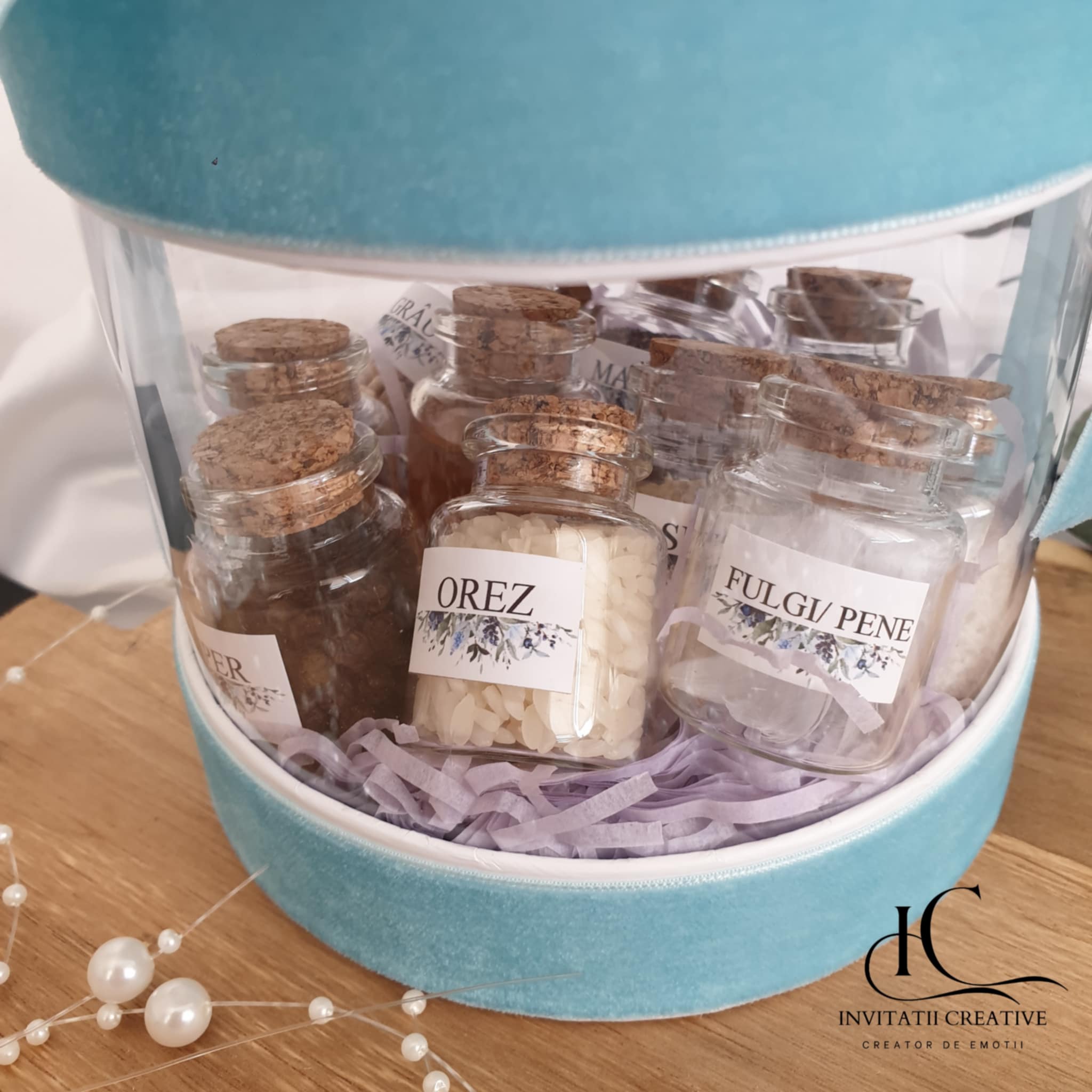 Set Mirodenii Baita de a doua zi cu Nasii in Cutie Catifea336