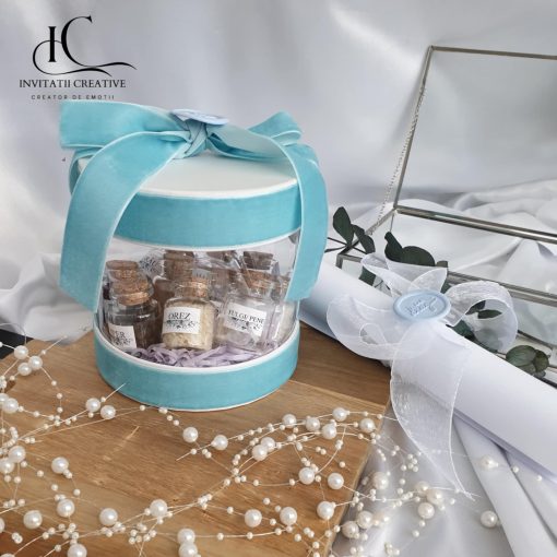 Set Mirodenii Baita de a doua zi cu Nasii in Cutie Catifea