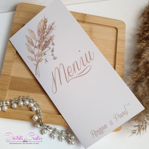 Meniu rustic cu spice de grau