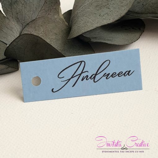 Etichete blue dreptunghi pentru marturii