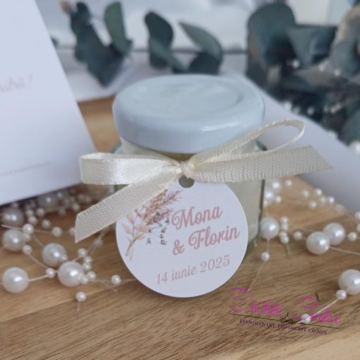 Eticheta Rustica pentru marturii cu Spice de grau