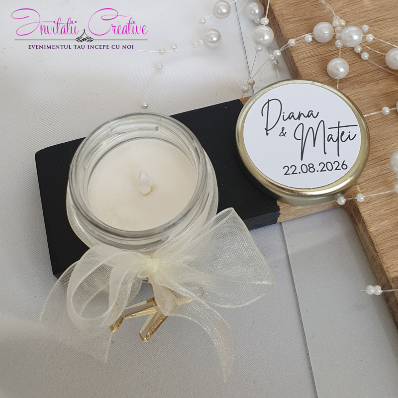 Marturie de nunta lumanare tematica Travel - imagine 11