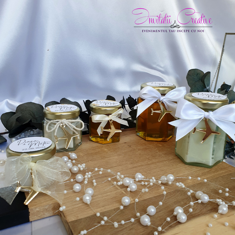 Marturie de nunta lumanare tematica Travel - imagine 4