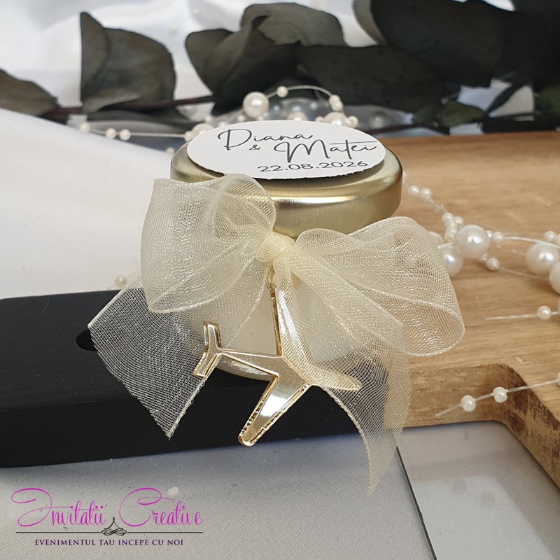 Marturie de nunta lumanare tematica Travel4