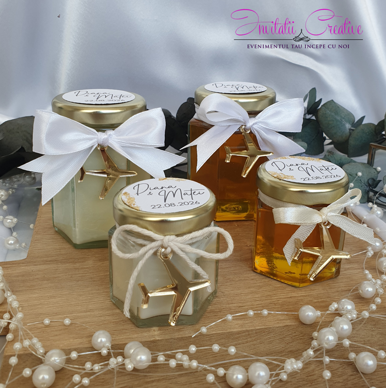 Marturie de nunta lumanare tematica Travel - imagine 2