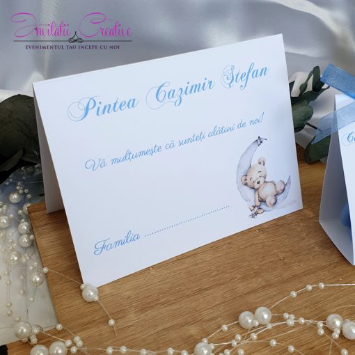 Placecard cu ursulet dormind pe luna1