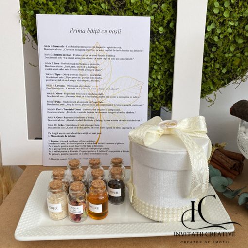 Set deluxe ivoire 2 mirodenii prima baita cu nasii